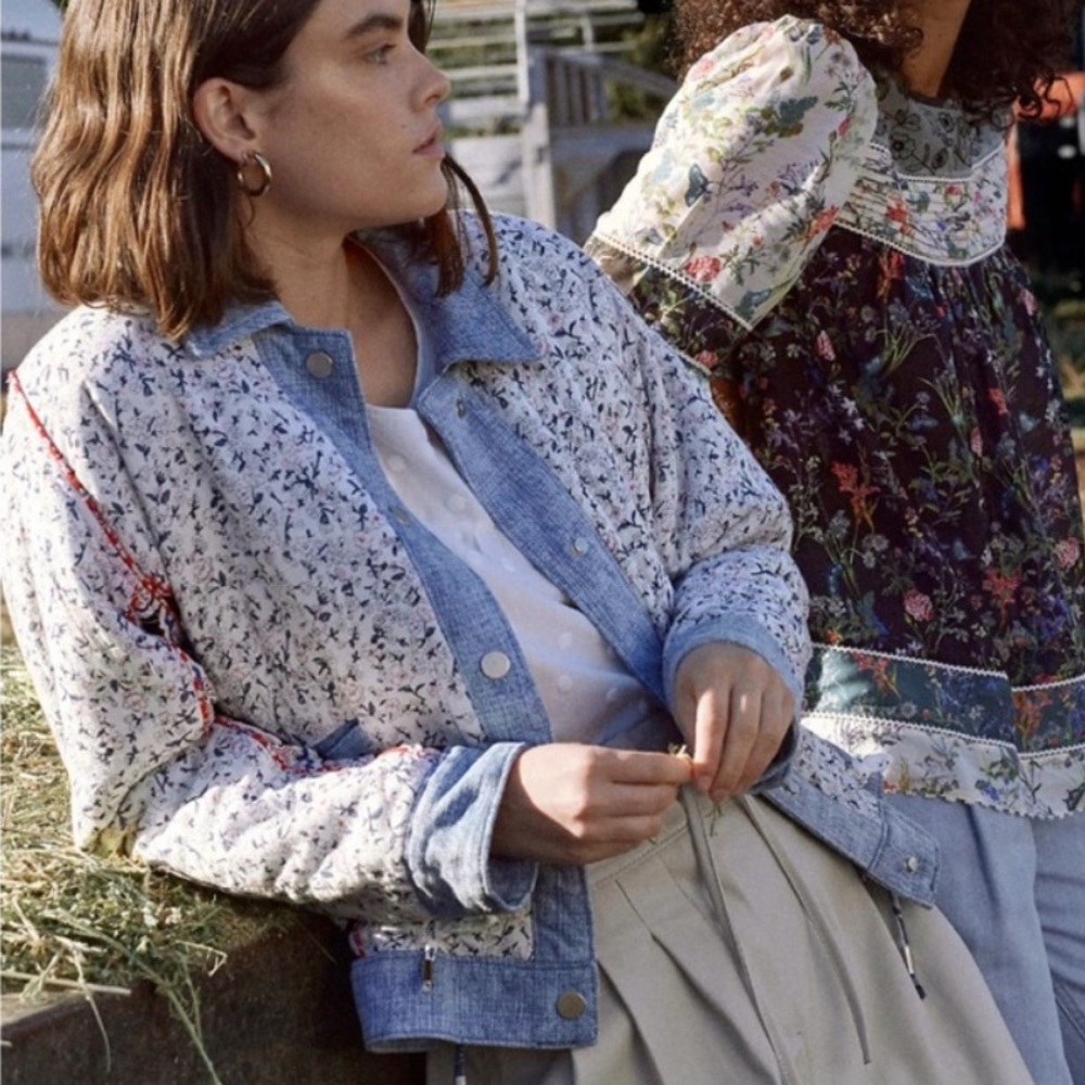 Blank Nyc Reversible Patchwork Denim-Lined Jacket - image 5